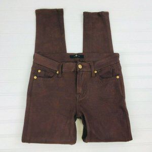7 For All Mankind Knee Seam Jeggings Womens Size 2